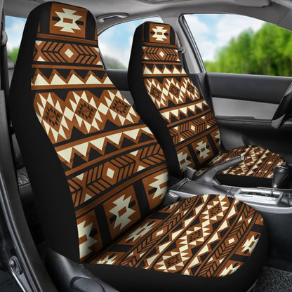 Brown Pattern Native Car Seat Covers