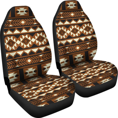 Brown Pattern Native Car Seat Covers