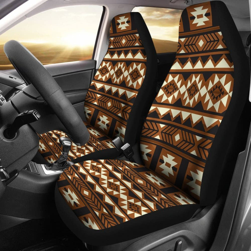 Brown Pattern Native Car Seat Covers