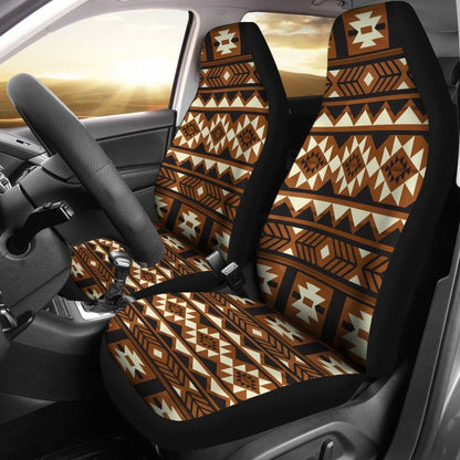 Brown Pattern Native Car Seat Covers