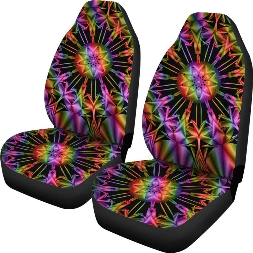 Uv Mandala Car Seat Covers