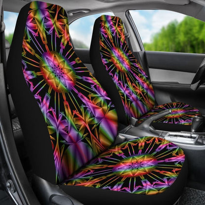 Uv Mandala Car Seat Covers