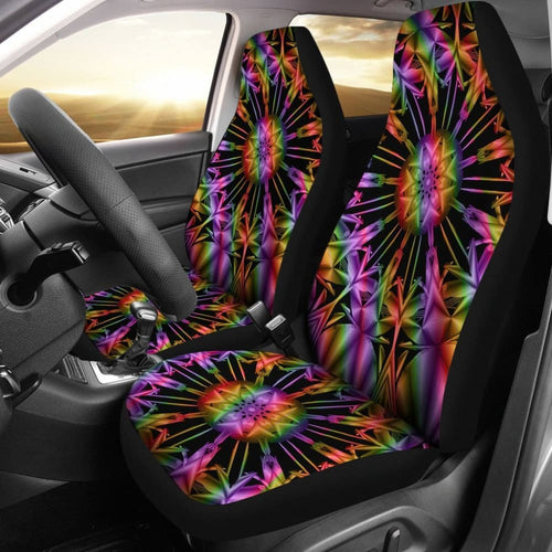 Uv Mandala Car Seat Covers