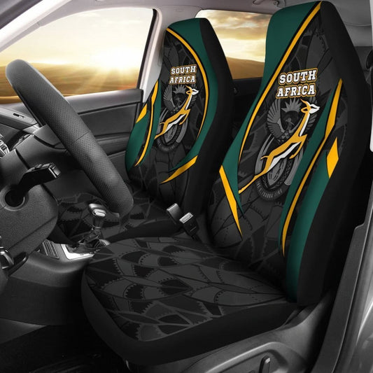 South Africa Car Seat Covers - South African Spirit (Yellow)