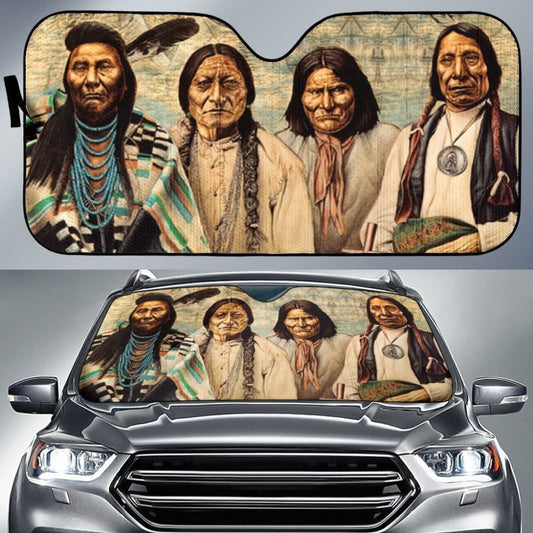 Native American Founding Fathers Auto Sun Shades
