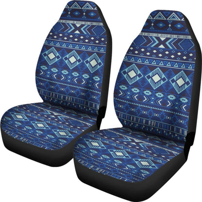 Navy Pattern Native Car Seat Covers