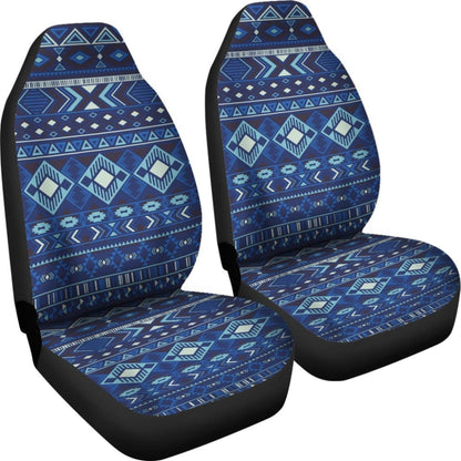 Navy Pattern Native Car Seat Covers