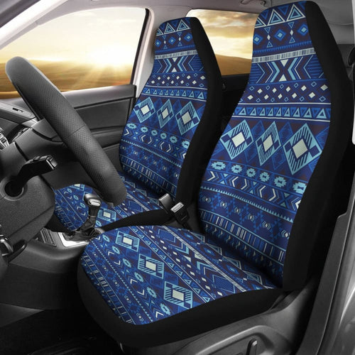 Navy Pattern Native Car Seat Covers