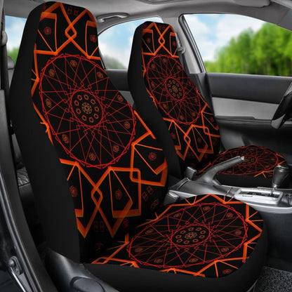 Electric Mandala Car Seat Covers