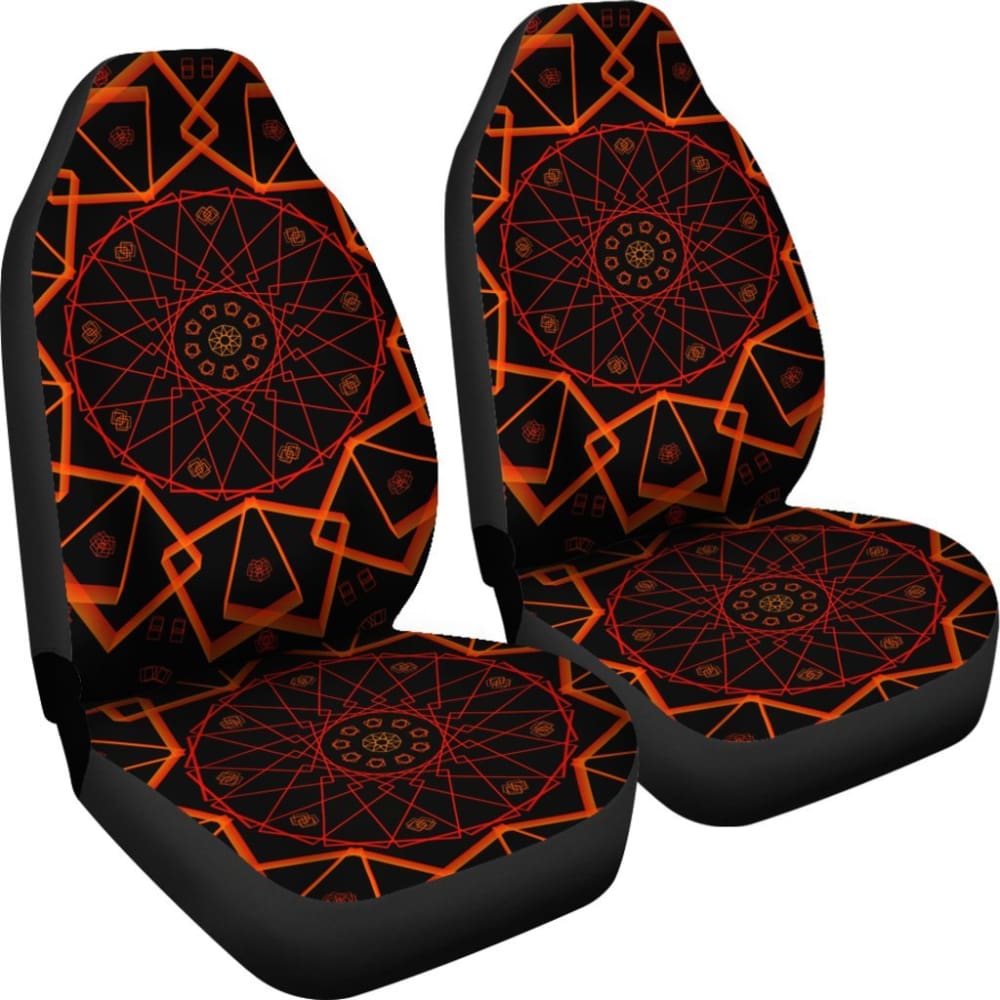 Electric Mandala Car Seat Covers