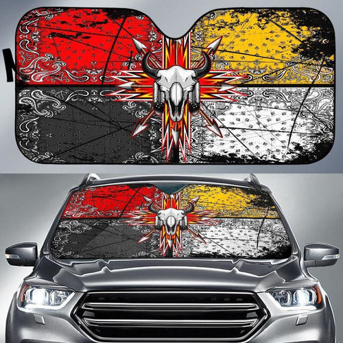 Bison Arrow Native American Design Auto Sun Shades