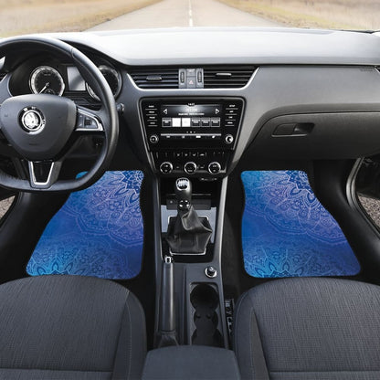 Blue Mandalas Car Floor Mats