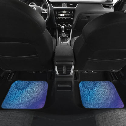 Blue Mandalas Car Floor Mats