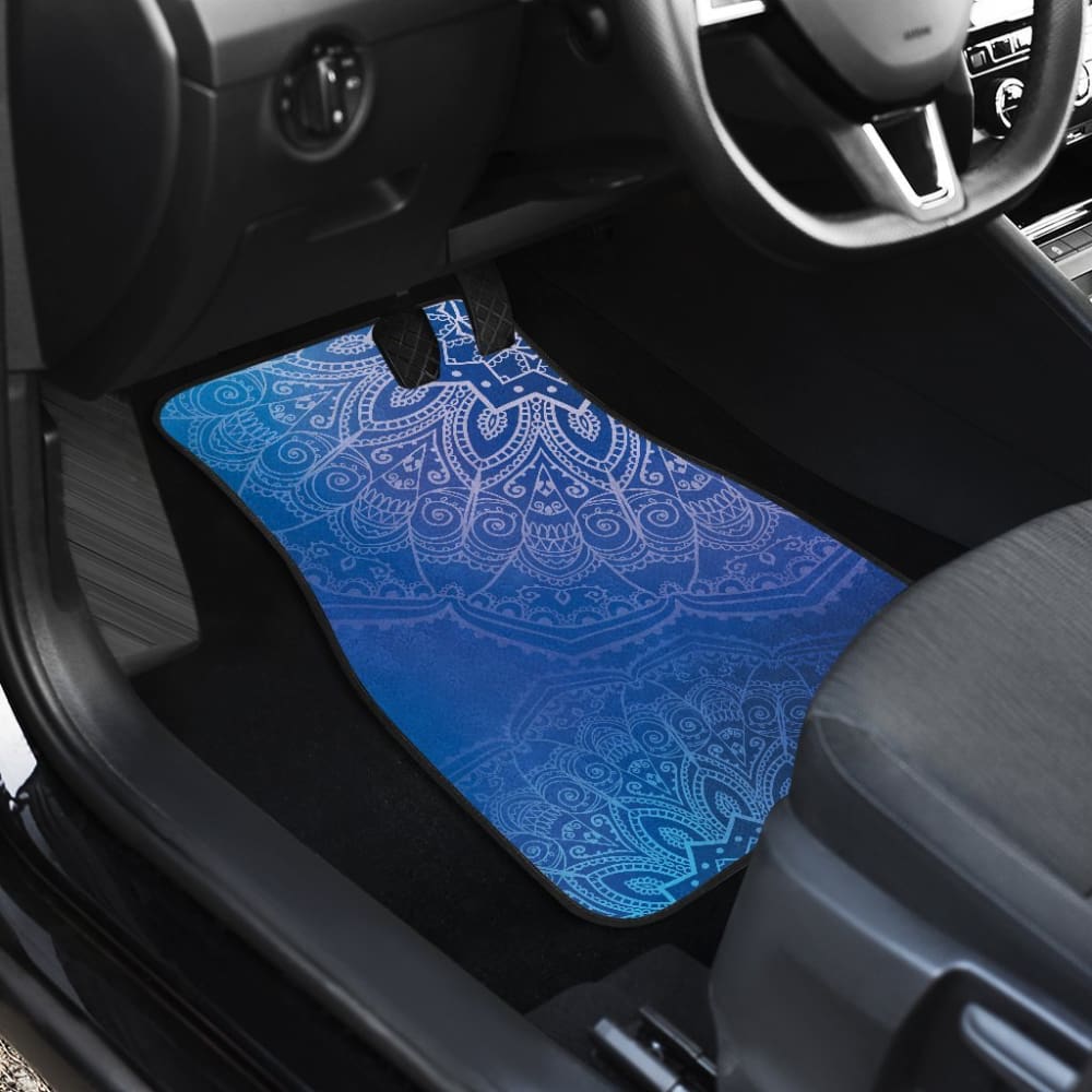 Blue Mandalas Car Floor Mats