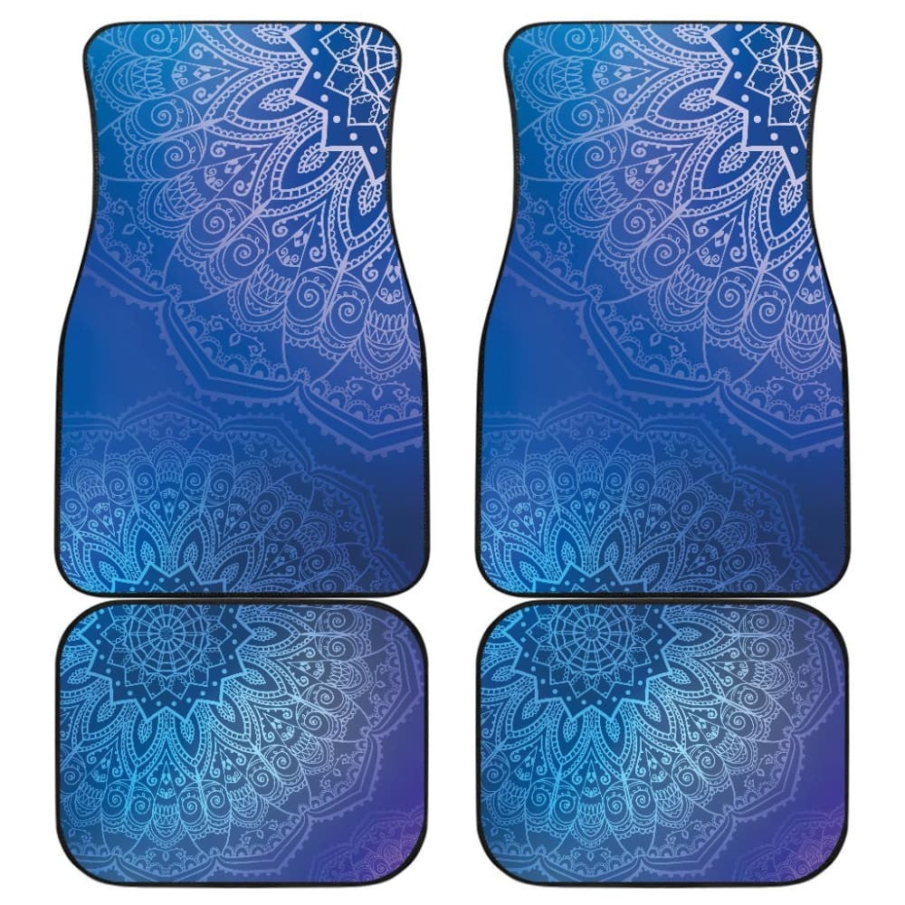 Blue Mandalas Car Floor Mats