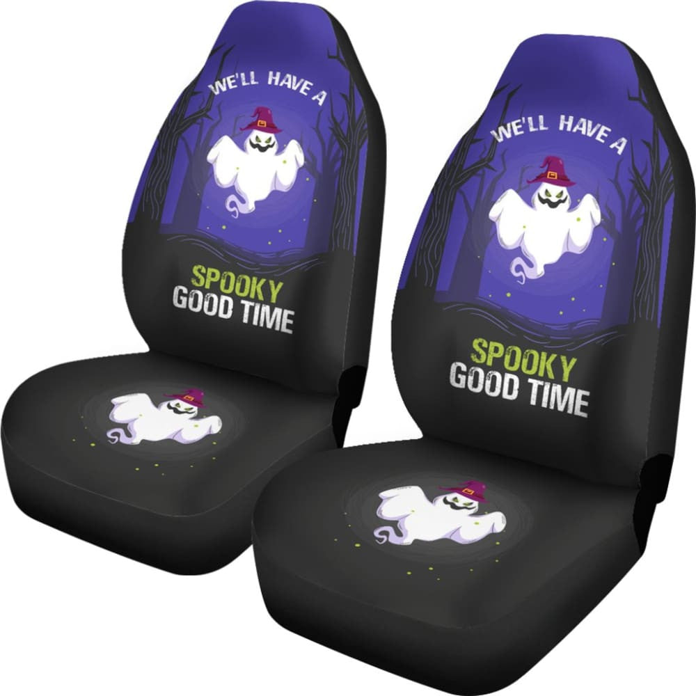 We'll Have A Spooky Good Time Ghost For A Cute Ghost Car Seat Covers
