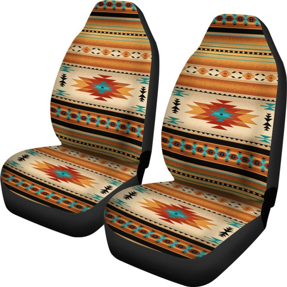 Yellow Native Pattern Car Seat Covers