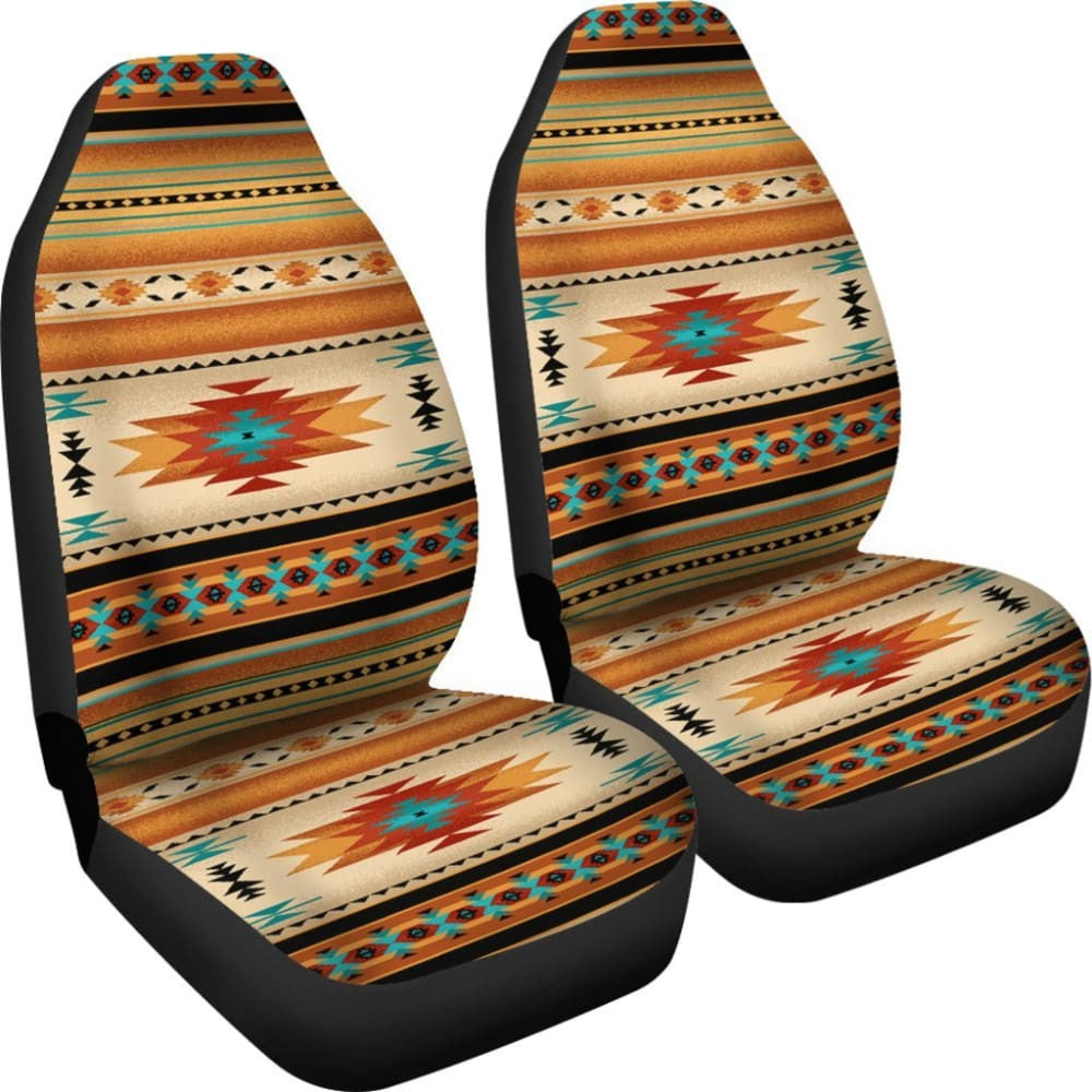Yellow Native Pattern Car Seat Covers