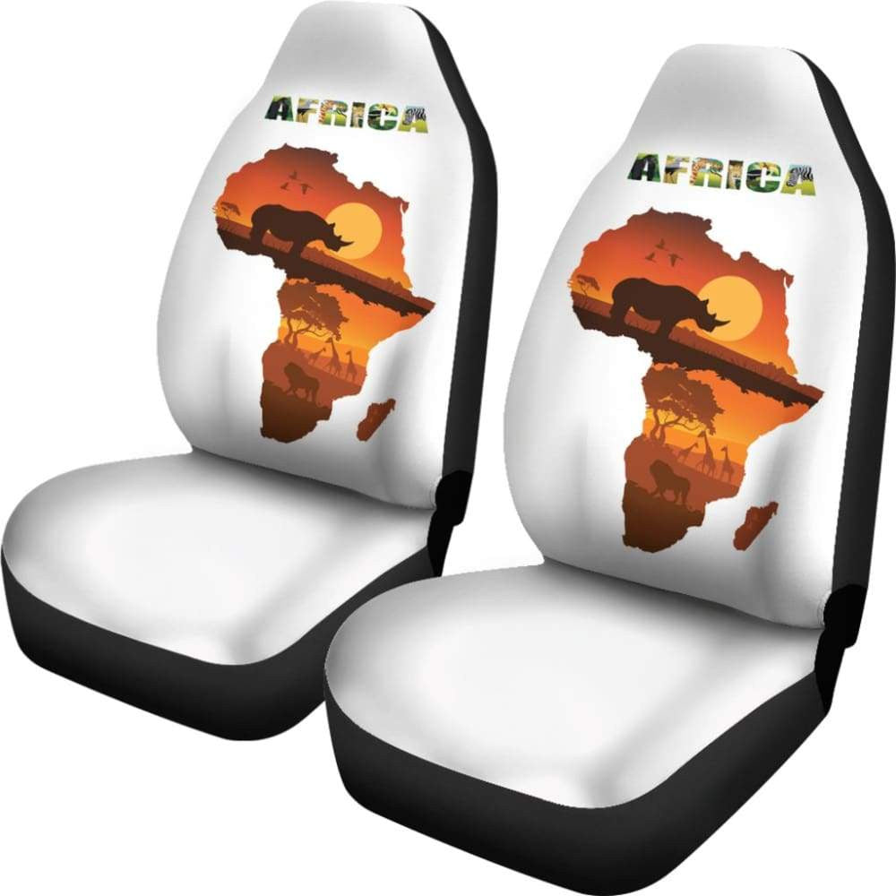 Africa Map Car Seat Covers
