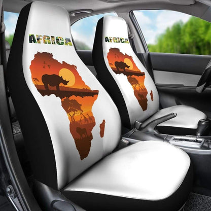 Africa Map Car Seat Covers
