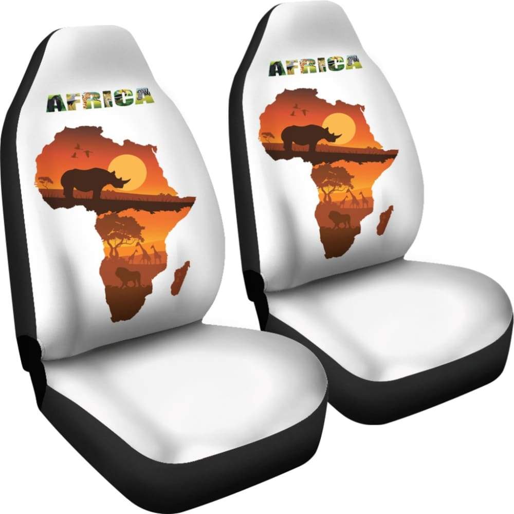 Africa Map Car Seat Covers