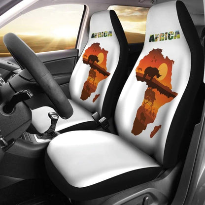 Africa Map Car Seat Covers