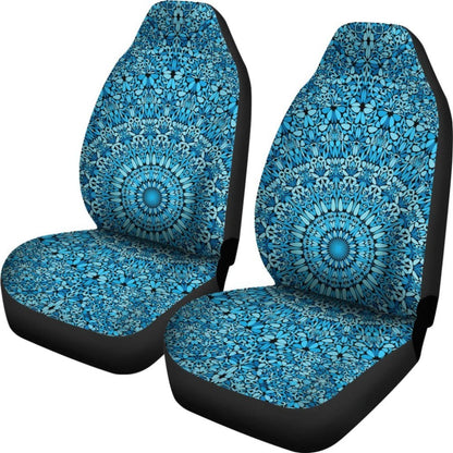 Sky Blue Mandala Car Seat Covers