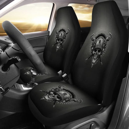 Skull Gift Universal-Fit Polyester FabricD Skull Car Seat Cover Set