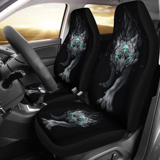 Gray Wolf Native Car Seat Covers