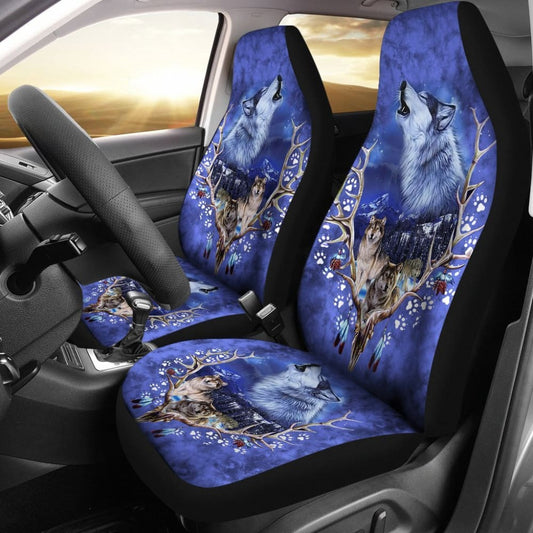 Wolve Native American Car Seat Covers