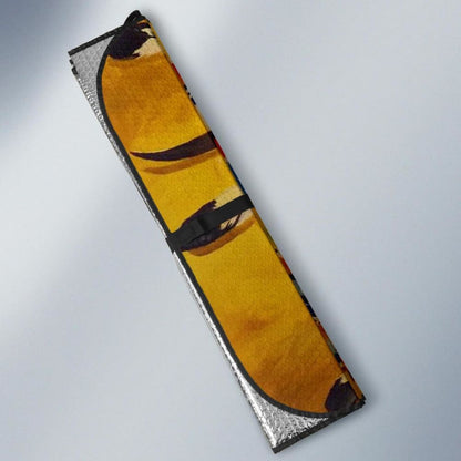 Bison Yellow Native American Auto Sun Shades