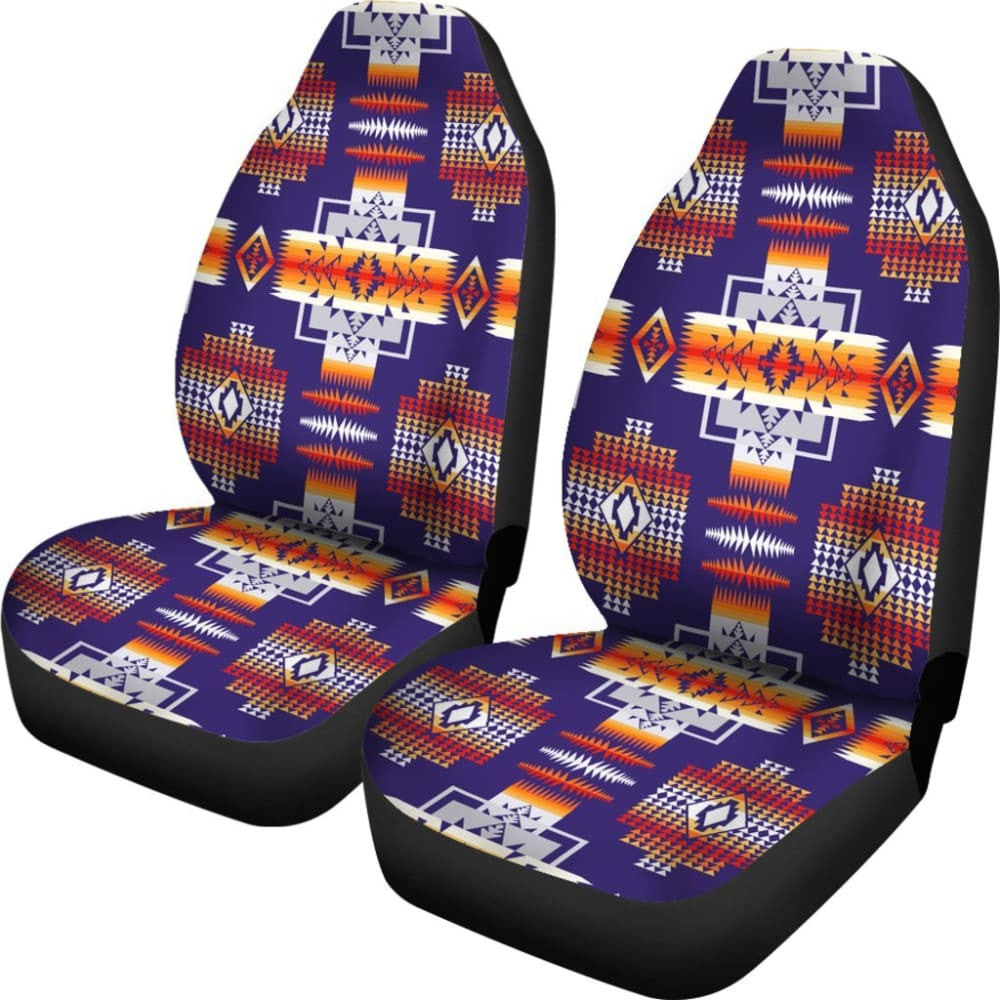 Purple Pattern Native American Car Seat Covers