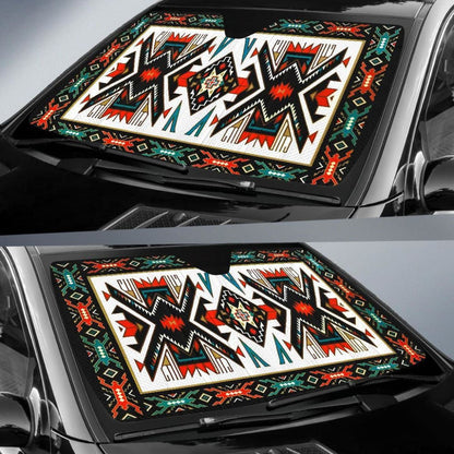 Tribal Colorful Pattern Native American PrideD Auto Sun Shades