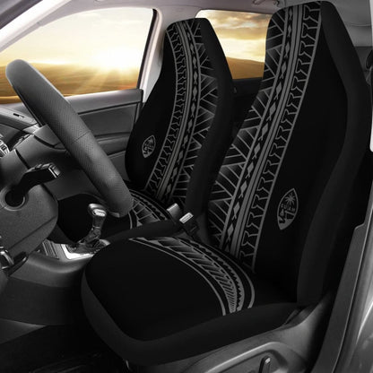 Guam Seal Gray Tribal Car Seat Covers