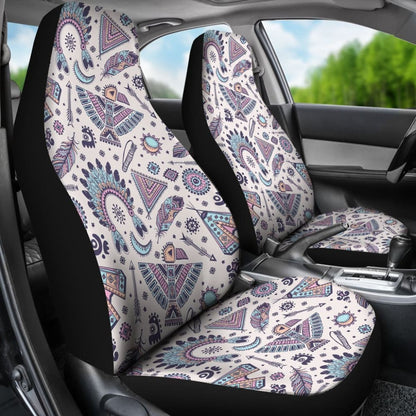 Retro Seamless Native Car Seat Cover