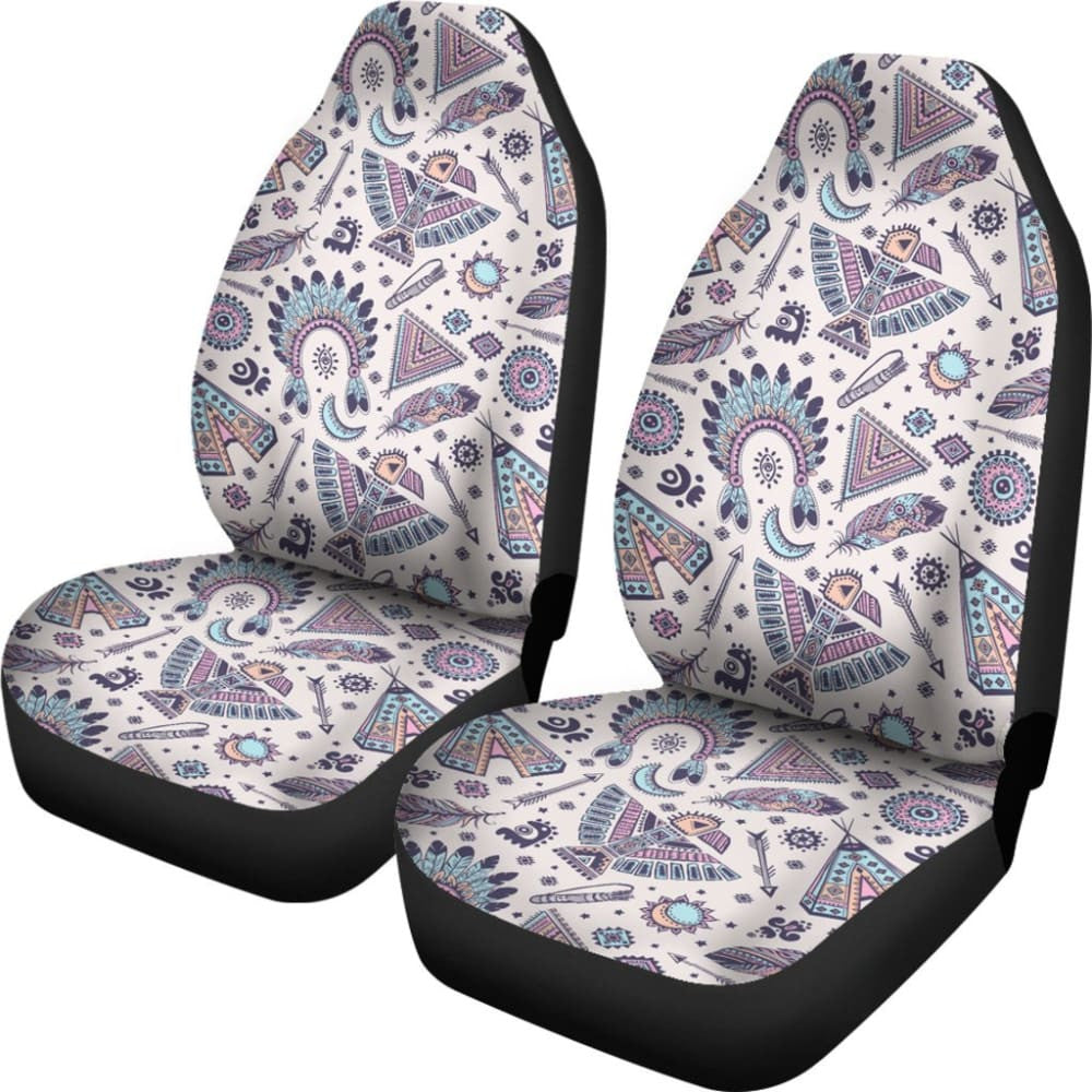 Retro Seamless Native Car Seat Cover
