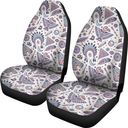 Retro Seamless Native Car Seat Cover