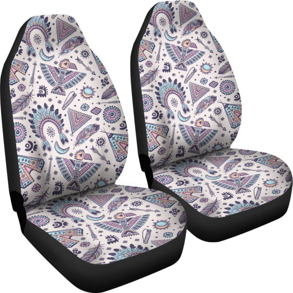 Retro Seamless Native Car Seat Cover