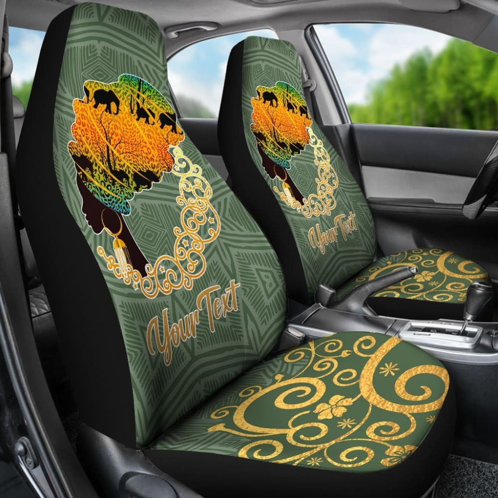 African Car Seat Covers - Beautiful Woman In Traditional Turban