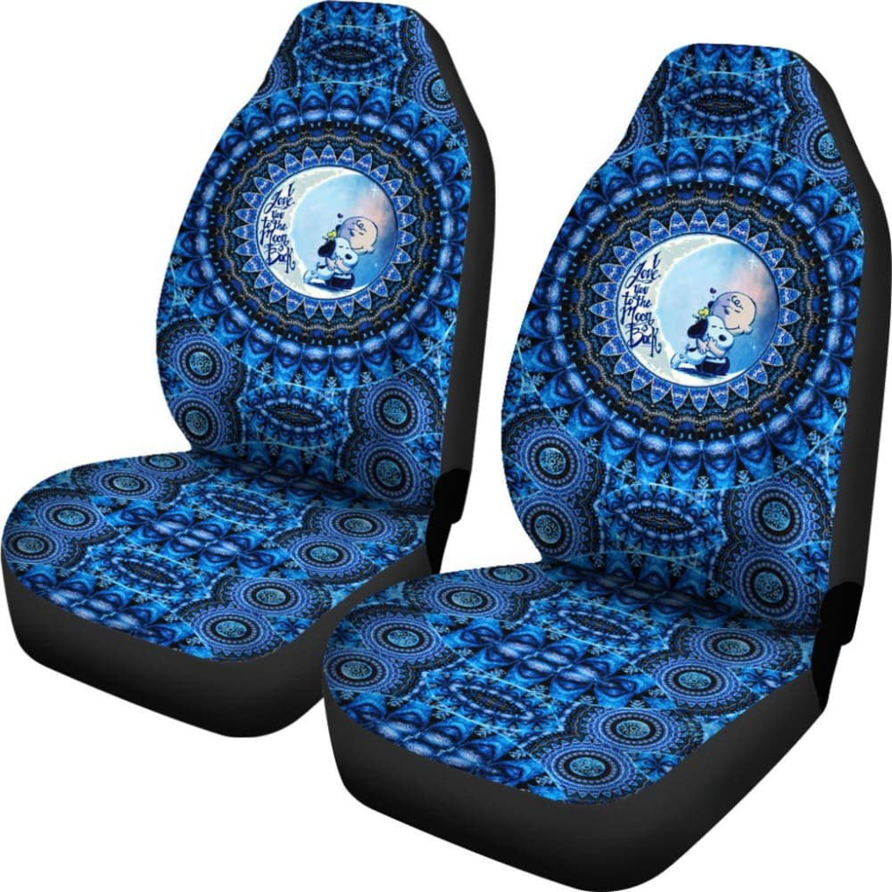 Mandala Love Snoopy - Car Seat Covers