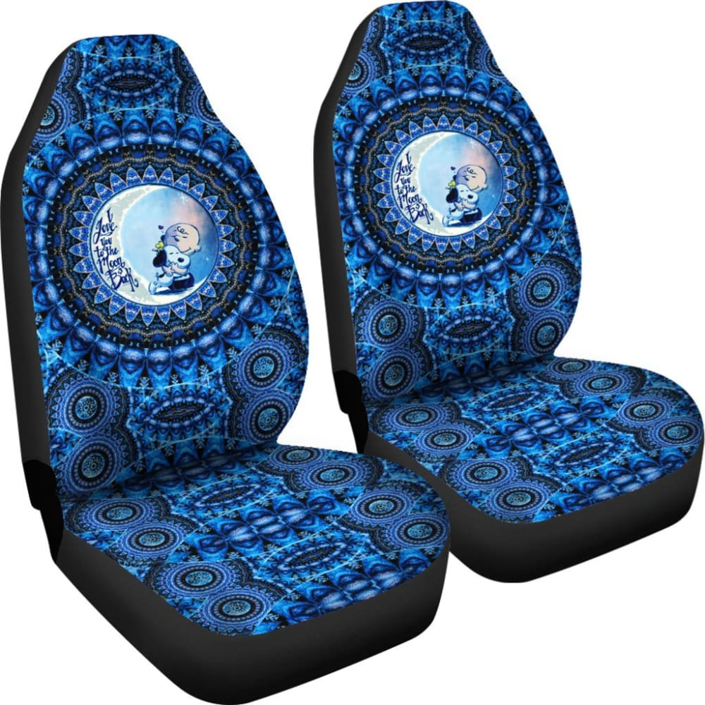Mandala Love Snoopy - Car Seat Covers