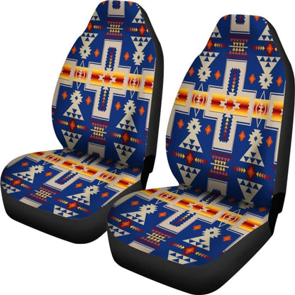 Navy Tribe Design Native American Car Seat Covers