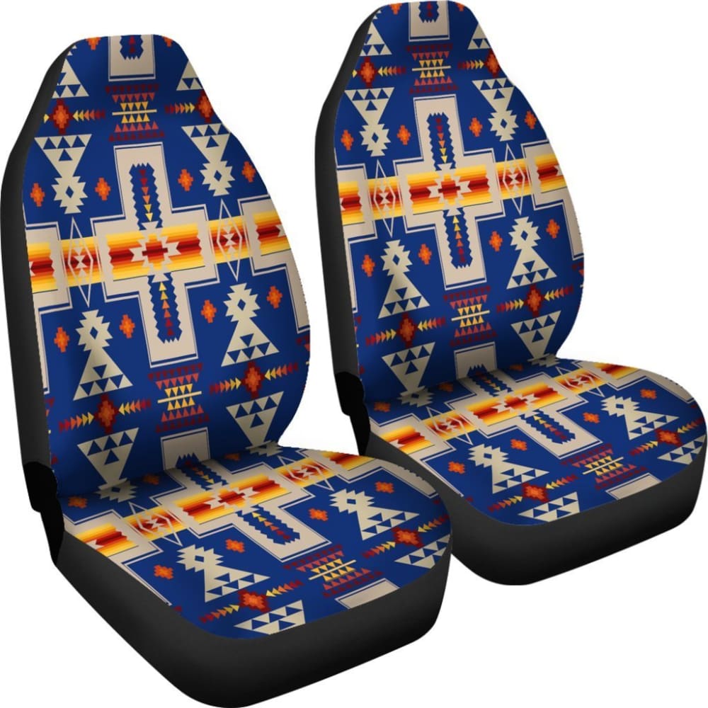 Navy Tribe Design Native American Car Seat Covers