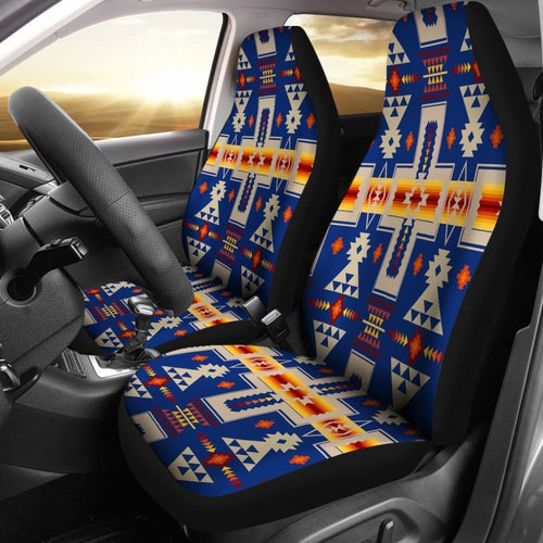 Navy Tribe Design Native American Car Seat Covers