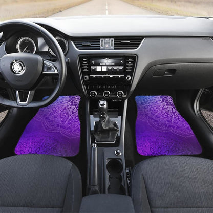 Purple Mandalas Car Floor Mats