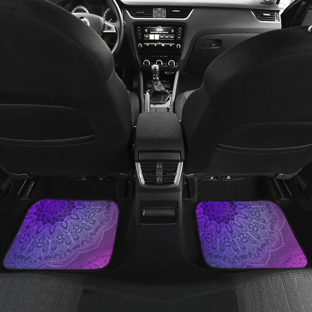 Purple Mandalas Car Floor Mats