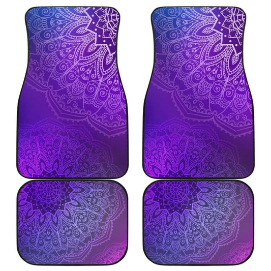 Purple Mandalas Car Floor Mats