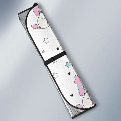Cute Poodle Dog Star Pattern Car Auto Sun Shades