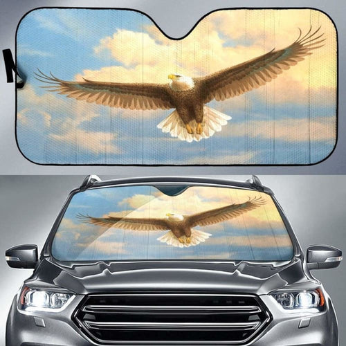 Car Sun Shade With Eagle Print