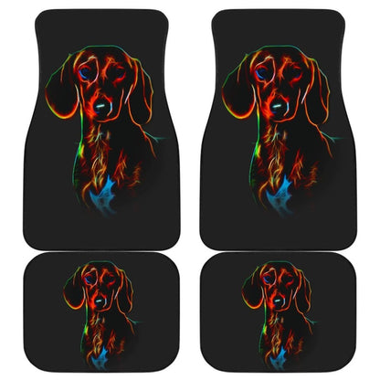 Colorful Dachshund Car Mat (Front & Back)